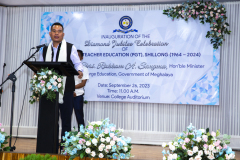 Diamond Jubilee - Shri. Rakkam A. Sangma, Minister of Education, Govt. of Meghalaya 