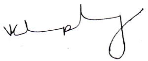principal's signature