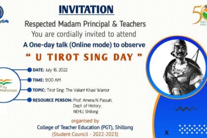 U Tirot Sing Day 2022